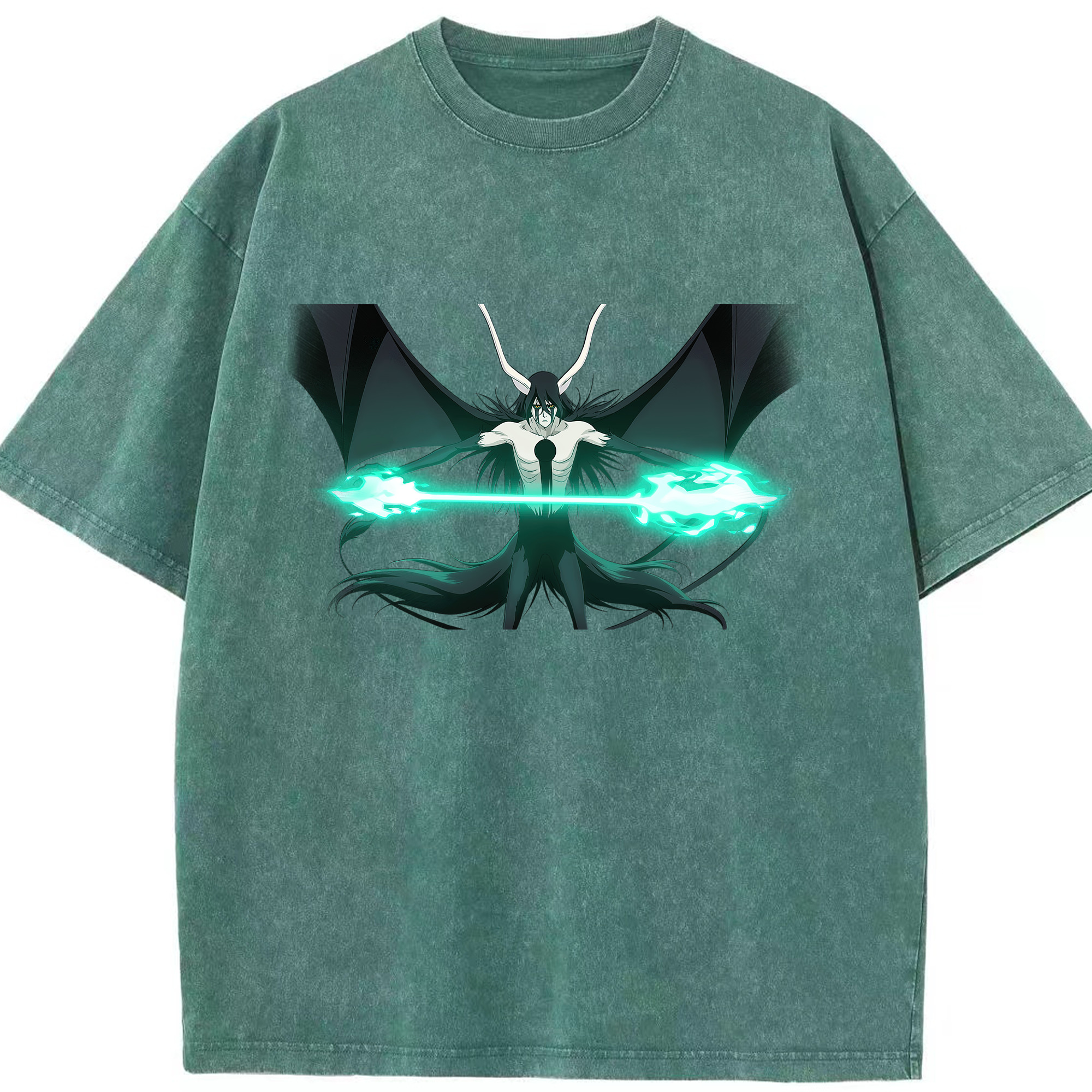 （画像用） ブリーチ ウルキオラ·シファー BLEACH Ulquiorra cifer 綿100% ヴィンテージ風 半袖Tシャツ（フロントプリント）